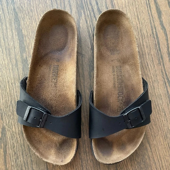 BIRKENSTOCK Madrid Sandals Birko-Flor slip on EU 37 L6 M4 - Picture 2 of 13